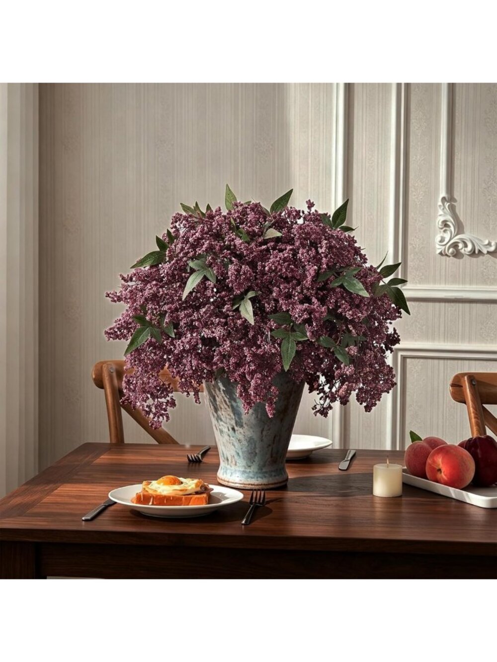 6 Pcs 17" Realistic Berry Stems & Nandina Branches for Fall Home Decor - Picture 5 of 9